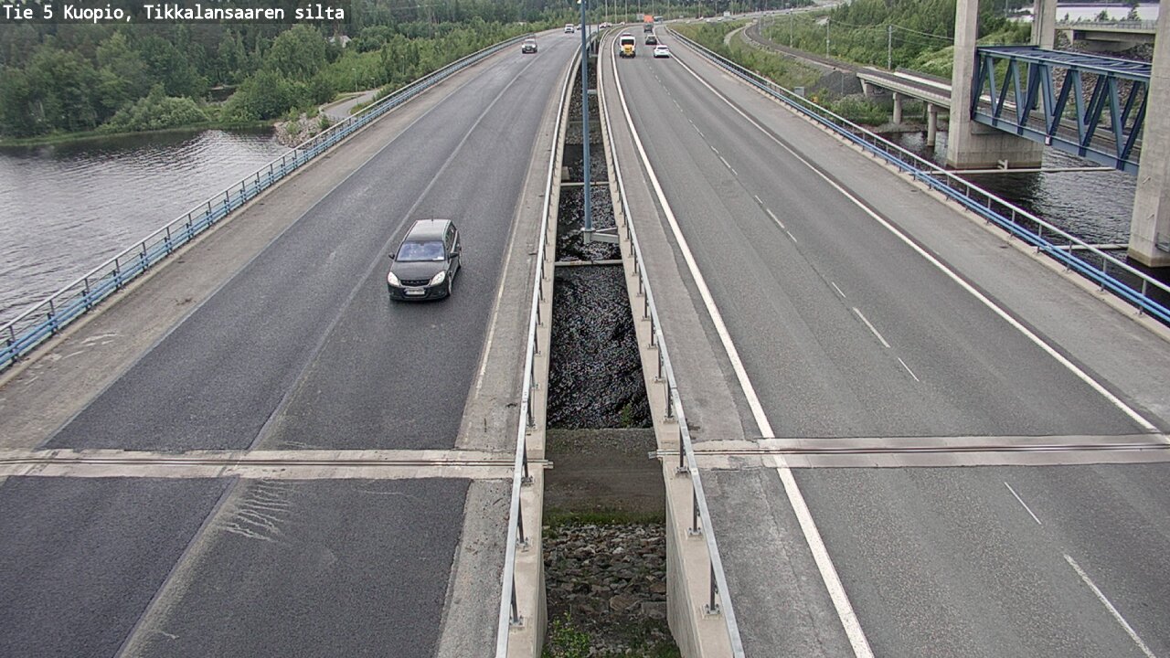 Weather Camera Image Road 5 Kuopio, Tikkalansaari, Kuopio, Pohjois-Savo