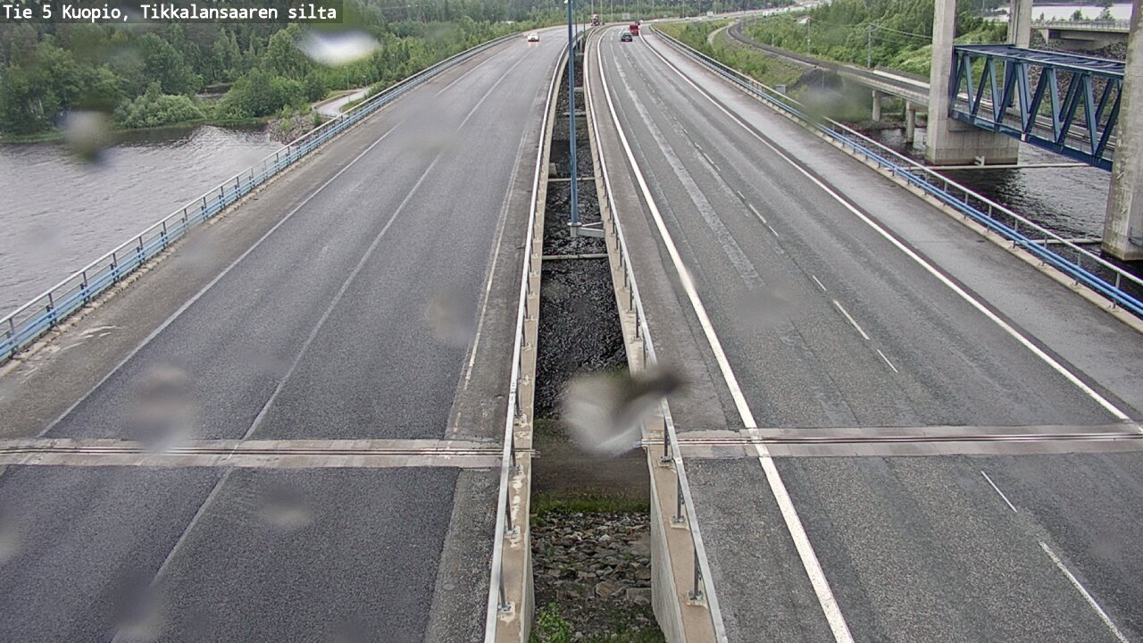 Weather Camera Image Road 5 Kuopio, Tikkalansaari, Kuopio, Pohjois-Savo