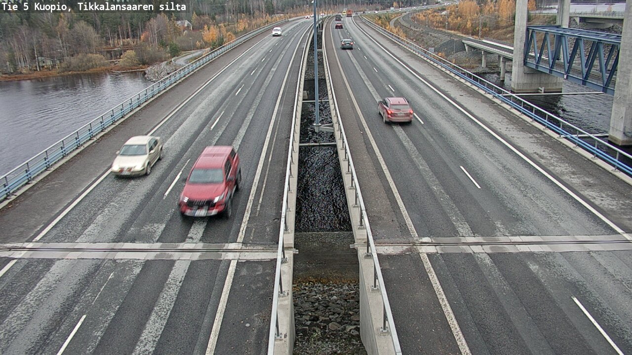 Weather Camera Image Väg 5 Kuopio, Tikkalansaari, Kuopio, Pohjois-Savo