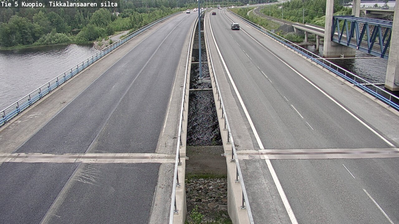 Weather Camera Image Road 5 Kuopio, Tikkalansaari, Kuopio, Pohjois-Savo