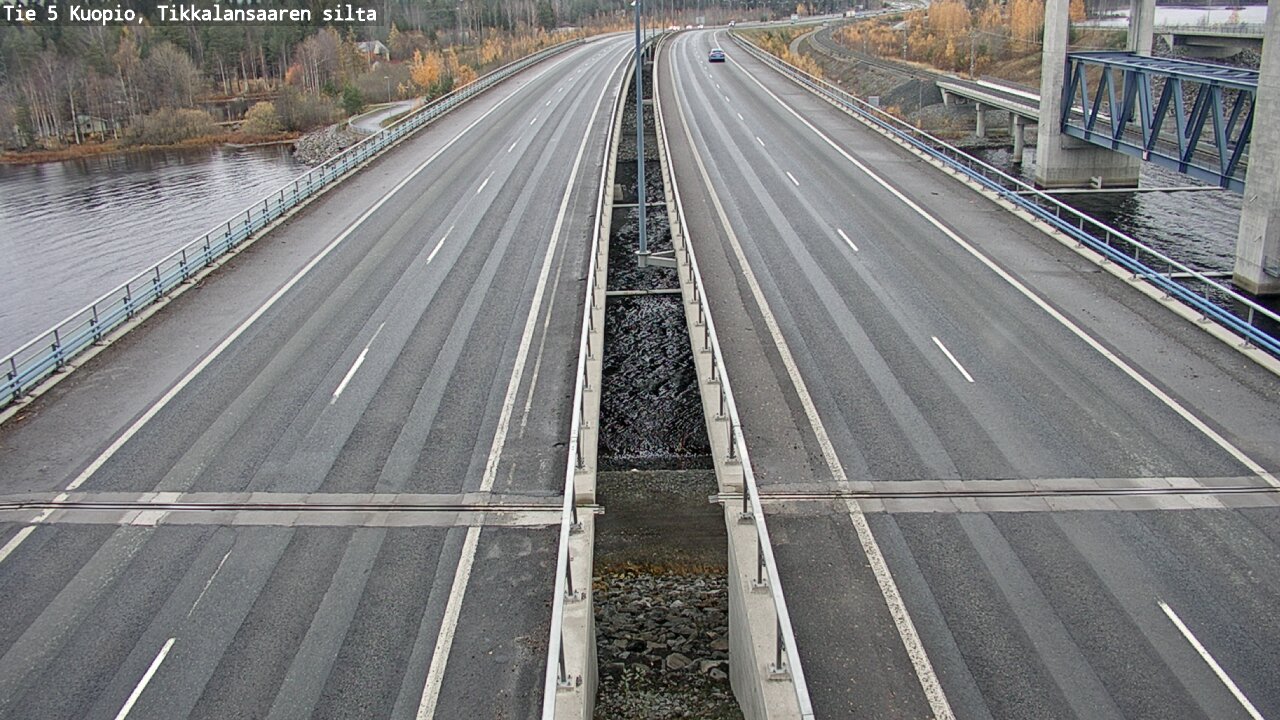 Weather Camera Image Väg 5 Kuopio, Tikkalansaari, Kuopio, Pohjois-Savo