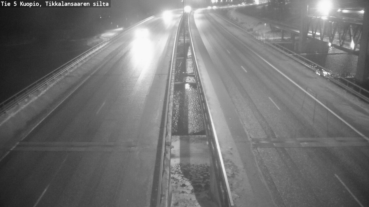 Weather Camera Image Road 5 Kuopio, Tikkalansaari, Kuopio, Pohjois-Savo