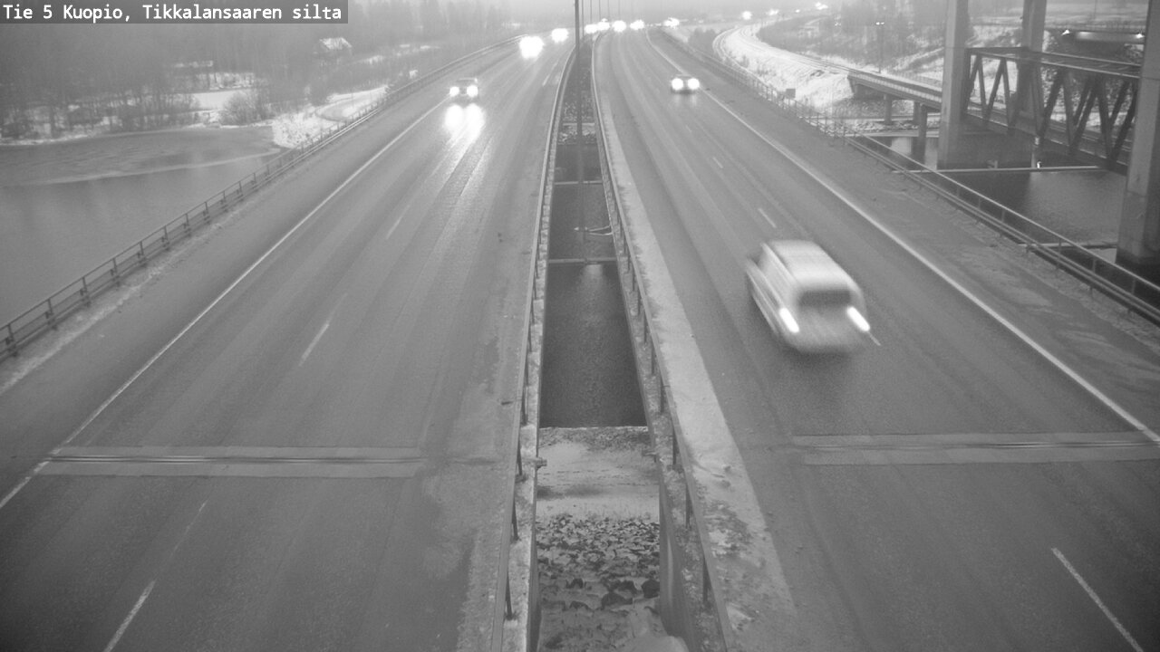 Weather Camera Image Road 5 Kuopio, Tikkalansaari, Kuopio, Pohjois-Savo