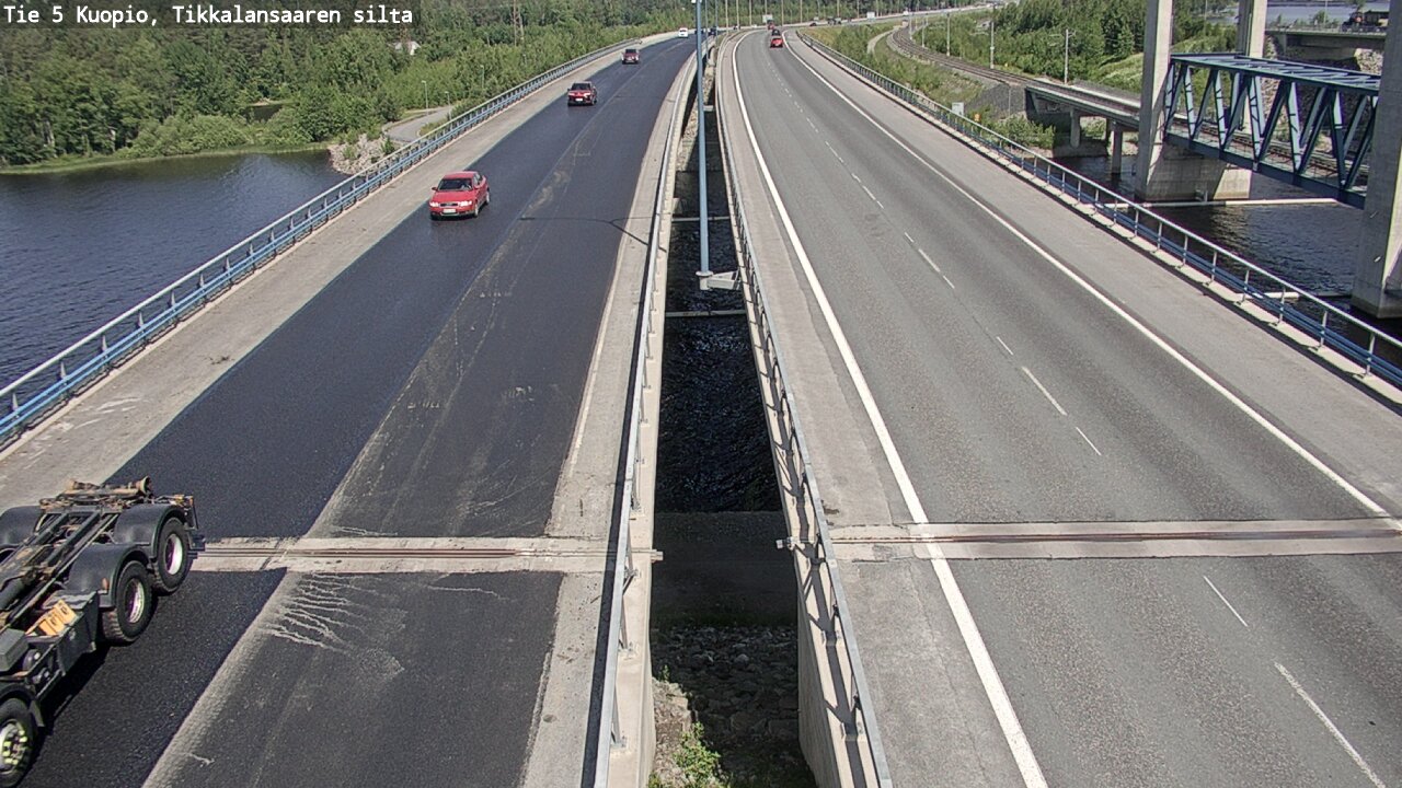 Weather Camera Image Road 5 Kuopio, Tikkalansaari, Kuopio, Pohjois-Savo