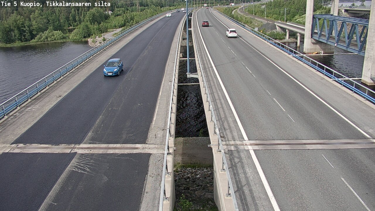 Weather Camera Image Road 5 Kuopio, Tikkalansaari, Kuopio, Pohjois-Savo