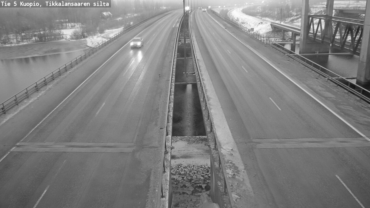 Weather Camera Image Road 5 Kuopio, Tikkalansaari, Kuopio, Pohjois-Savo