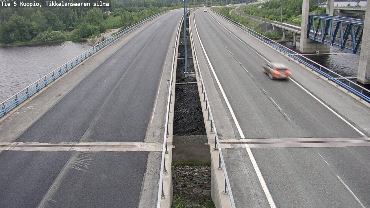 Weather Camera Image Road 5 Kuopio, Tikkalansaari, Kuopio, Pohjois-Savo