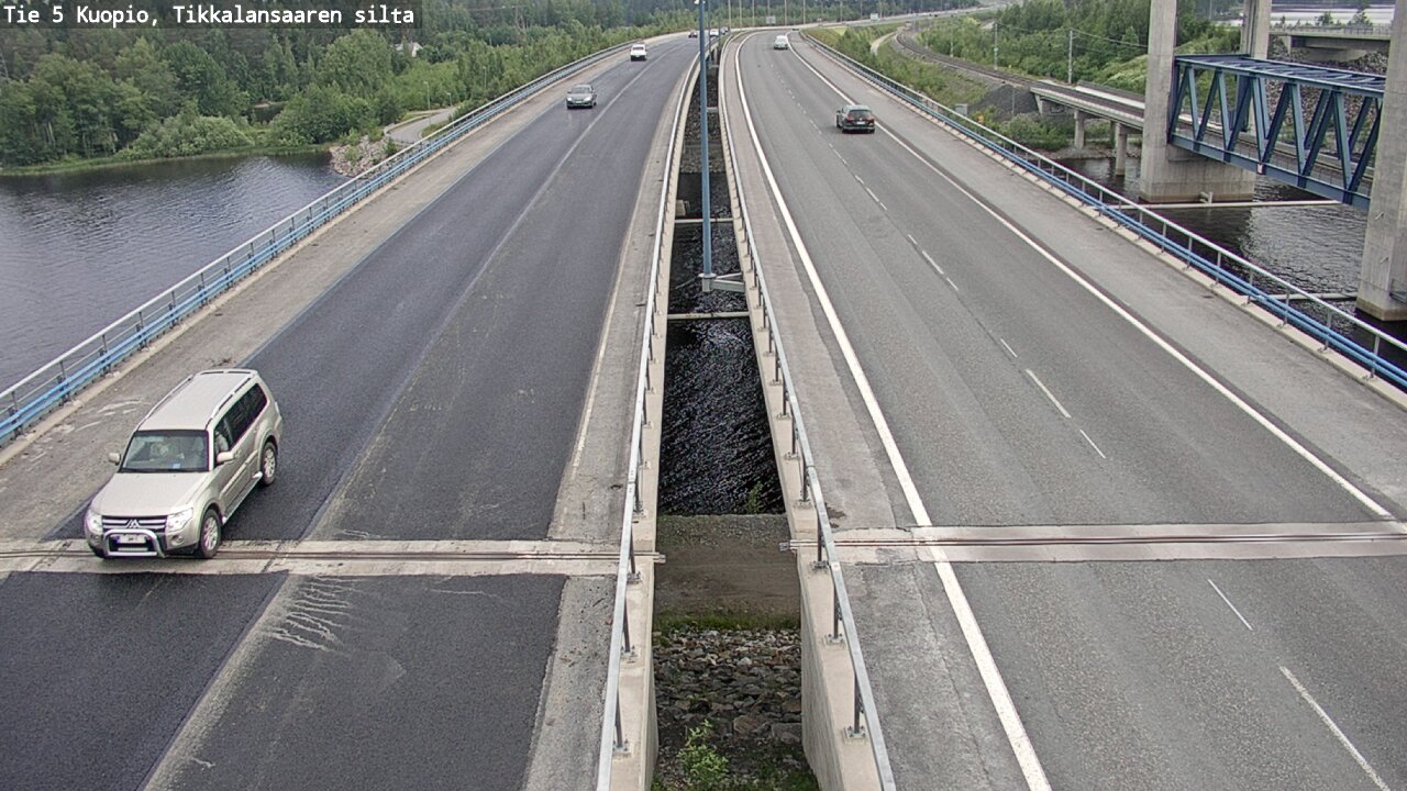 Weather Camera Image Road 5 Kuopio, Tikkalansaari, Kuopio, Pohjois-Savo