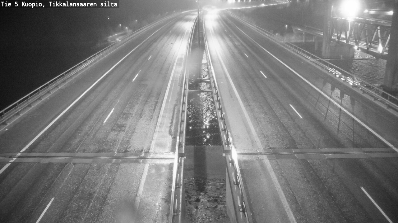 Weather Camera Image Road 5 Kuopio, Tikkalansaari, Kuopio, Pohjois-Savo