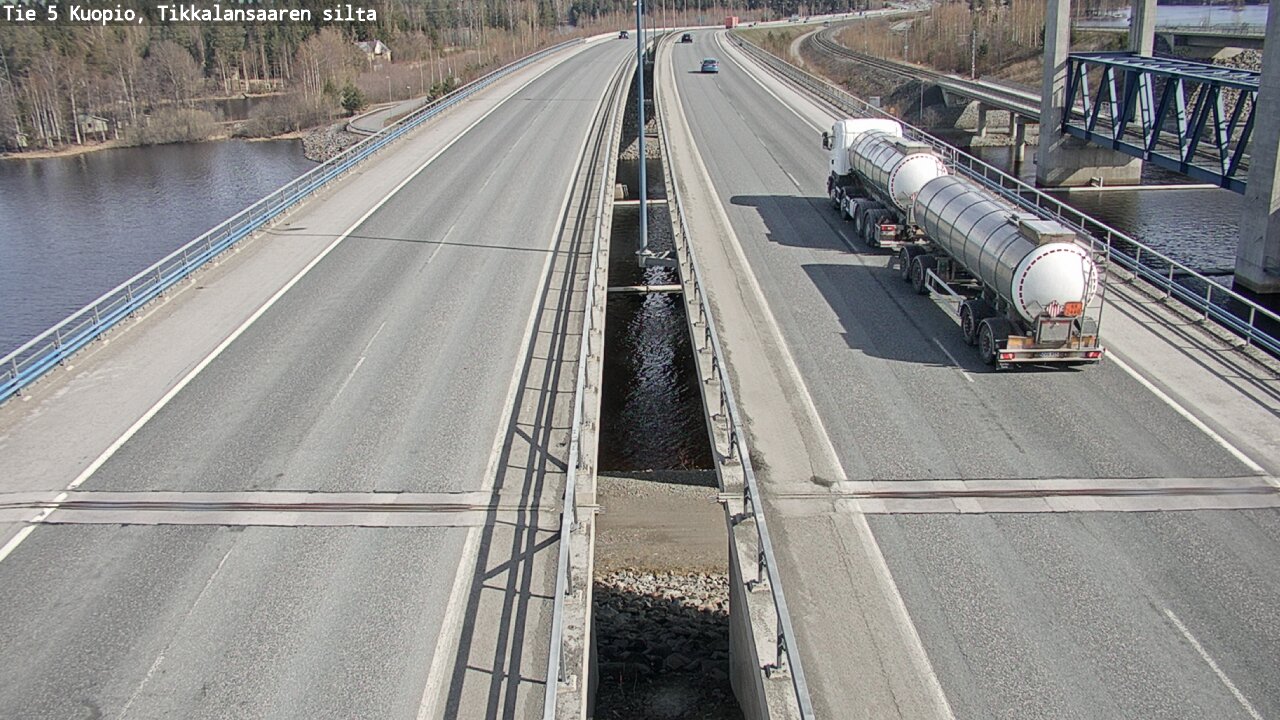 Weather Camera Image Väg 5 Kuopio, Tikkalansaari, Kuopio, Pohjois-Savo