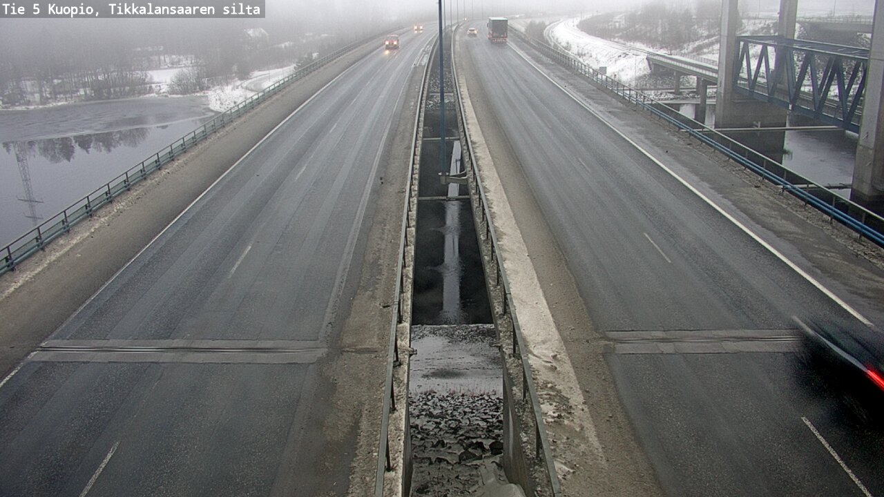 Weather Camera Image Road 5 Kuopio, Tikkalansaari, Kuopio, Pohjois-Savo