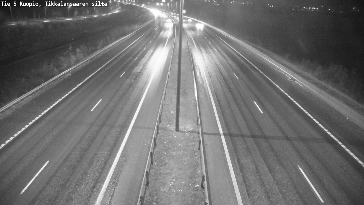 Weather Camera Image Road 5 Kuopio, Tikkalansaari, Kuopio, Pohjois-Savo