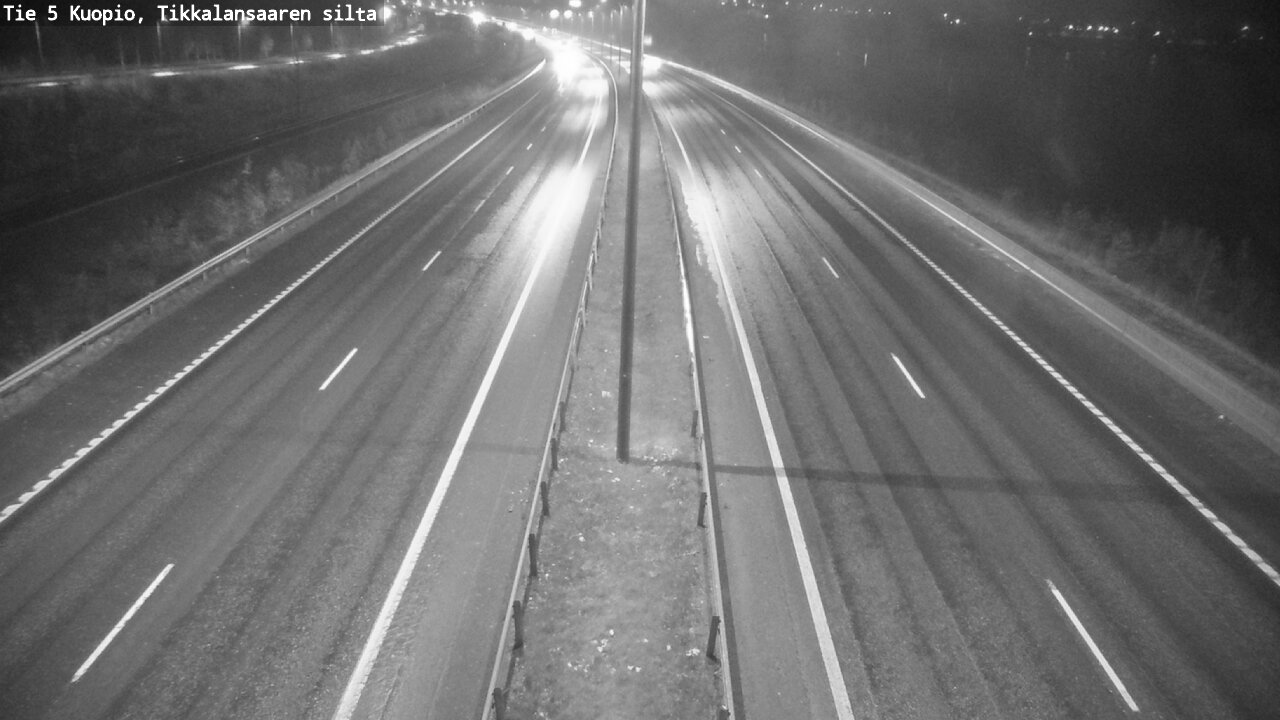 Weather Camera Image Road 5 Kuopio, Tikkalansaari, Kuopio, Pohjois-Savo