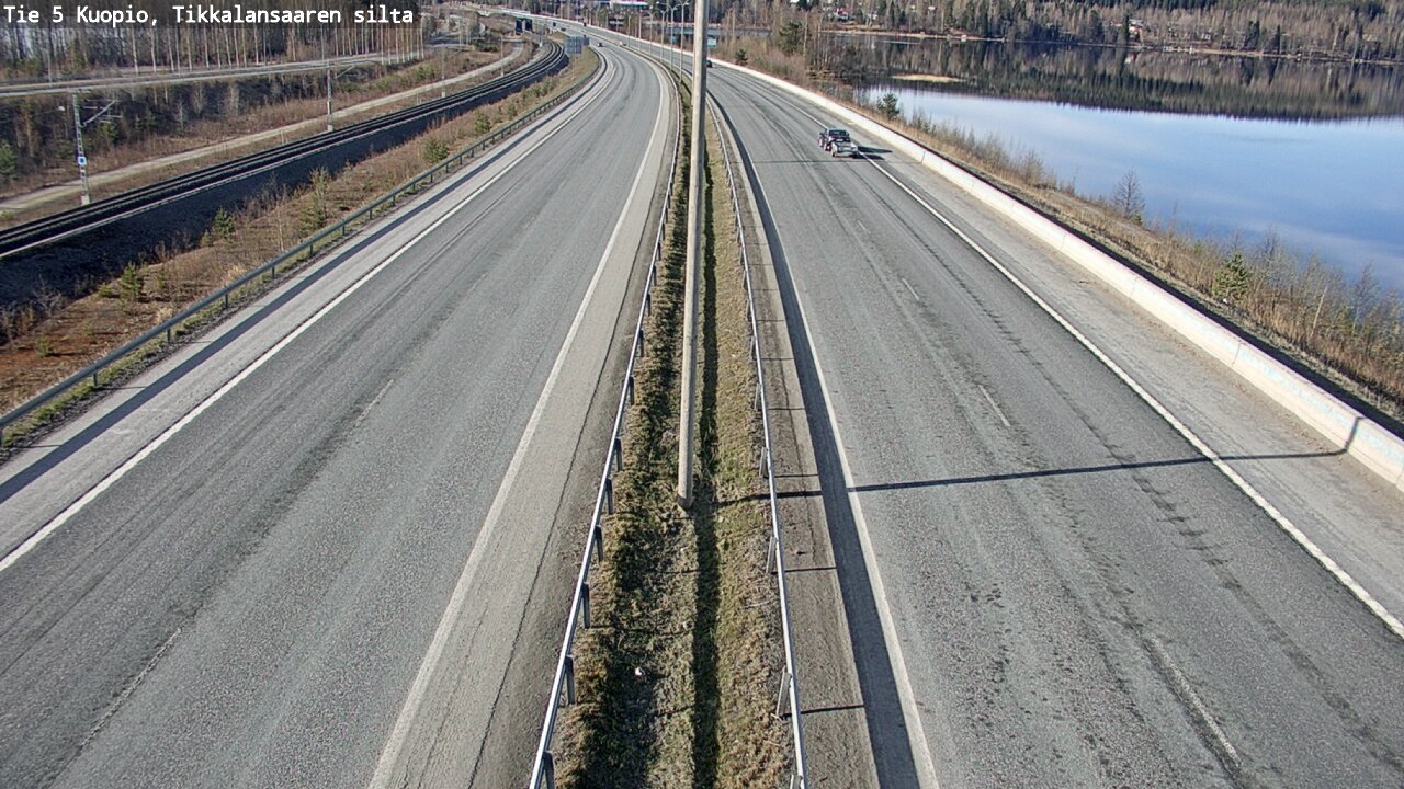 Weather Camera Image Road 5 Kuopio, Tikkalansaari, Kuopio, Pohjois-Savo