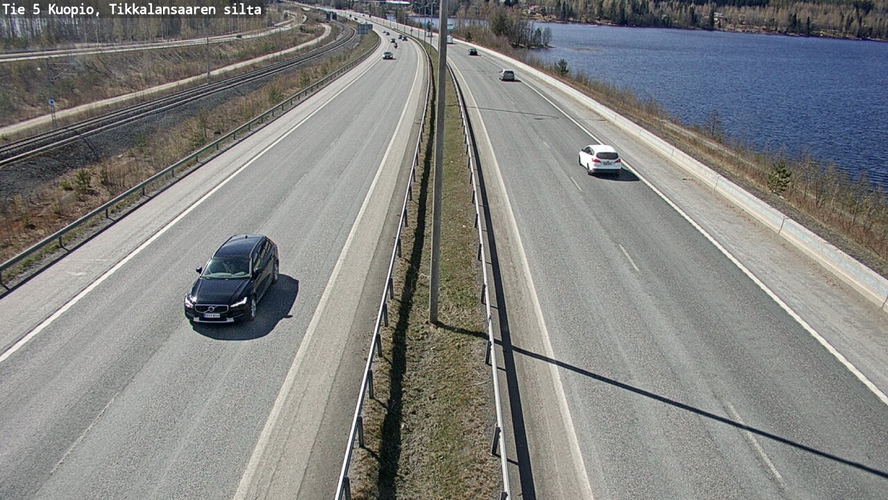 Weather Camera Image Road 5 Kuopio, Tikkalansaari, Kuopio, Pohjois-Savo