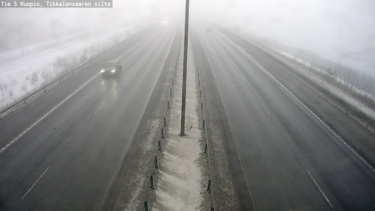 Weather Camera Image Road 5 Kuopio, Tikkalansaari, Kuopio, Pohjois-Savo