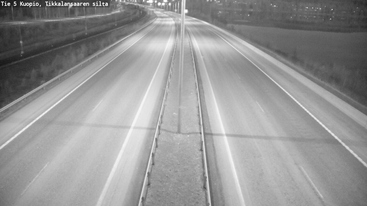Weather Camera Image Road 5 Kuopio, Tikkalansaari, Kuopio, Pohjois-Savo