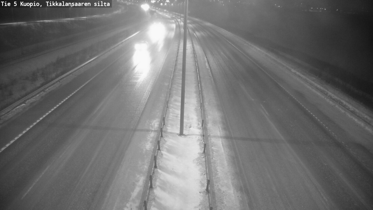 Weather Camera Image Road 5 Kuopio, Tikkalansaari, Kuopio, Pohjois-Savo
