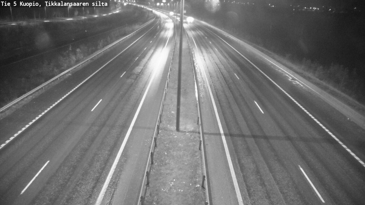 Weather Camera Image Road 5 Kuopio, Tikkalansaari, Kuopio, Pohjois-Savo