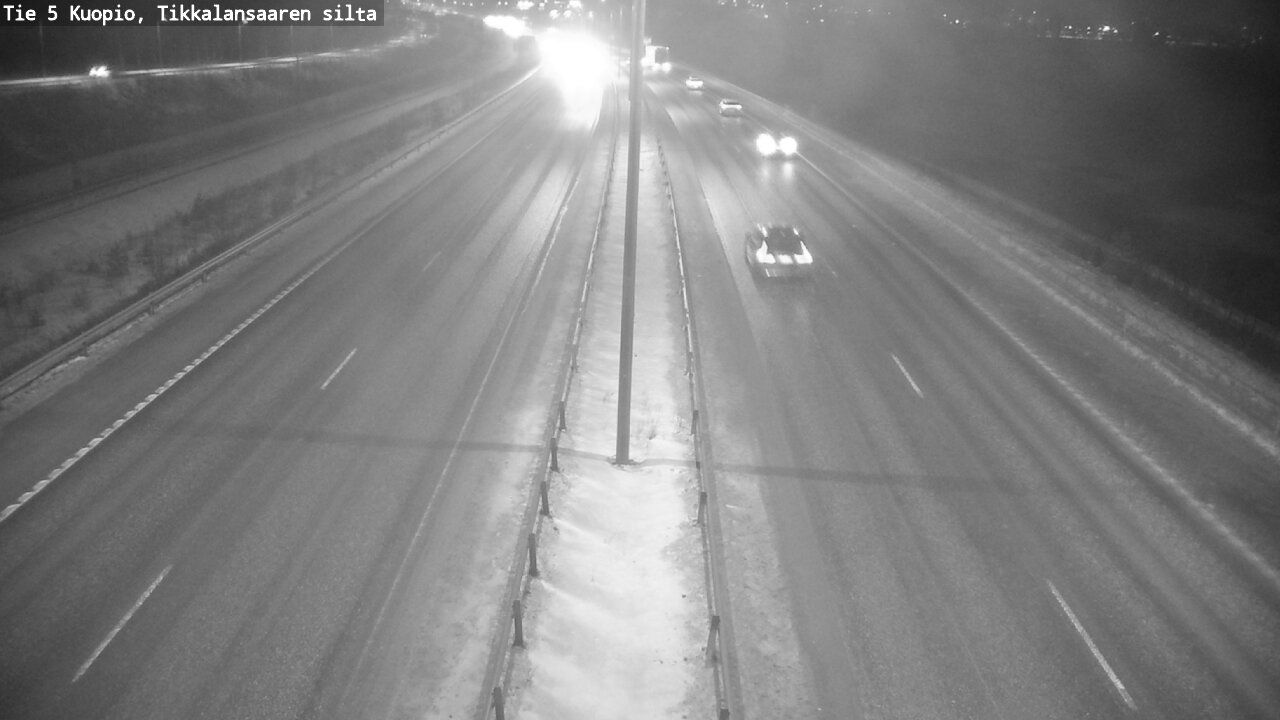 Weather Camera Image Road 5 Kuopio, Tikkalansaari, Kuopio, Pohjois-Savo