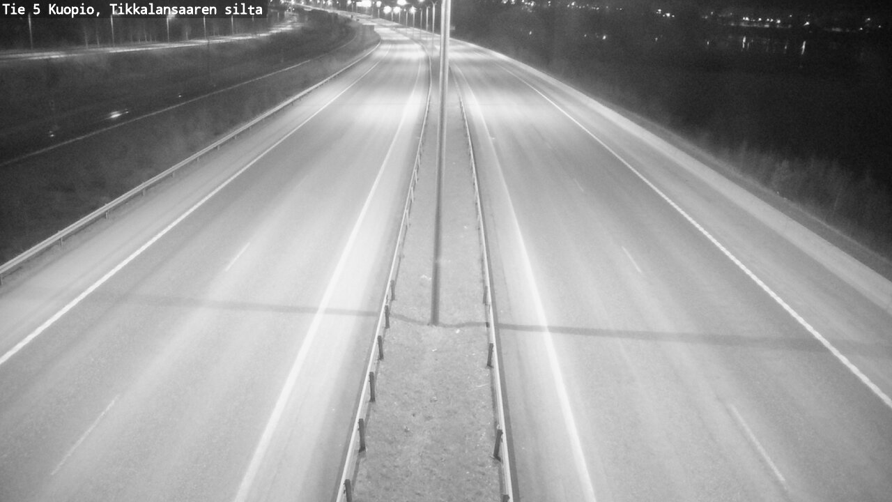 Weather Camera Image Road 5 Kuopio, Tikkalansaari, Kuopio, Pohjois-Savo