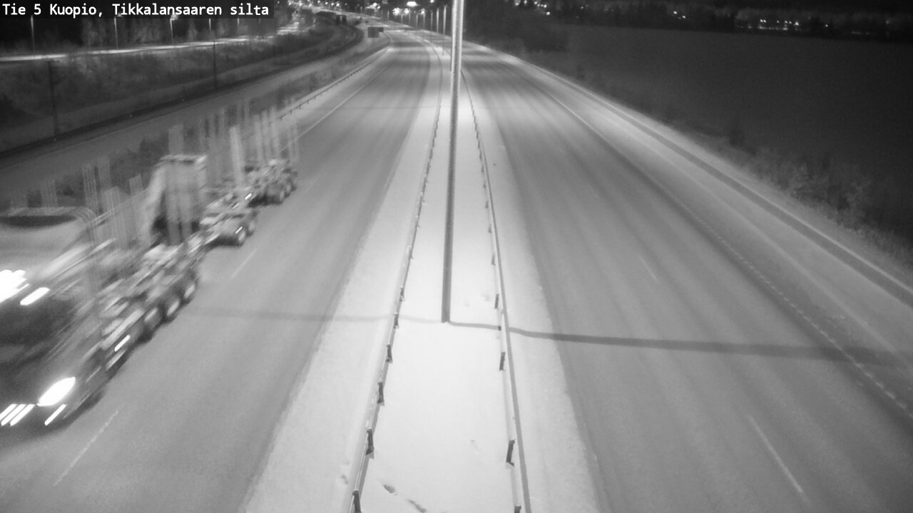Weather Camera Image Väg 5 Kuopio, Tikkalansaari, Kuopio, Pohjois-Savo