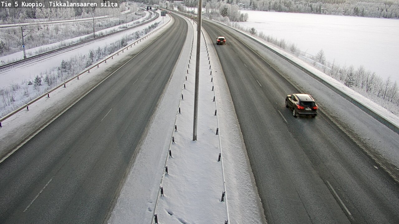 Weather Camera Image Väg 5 Kuopio, Tikkalansaari, Kuopio, Pohjois-Savo
