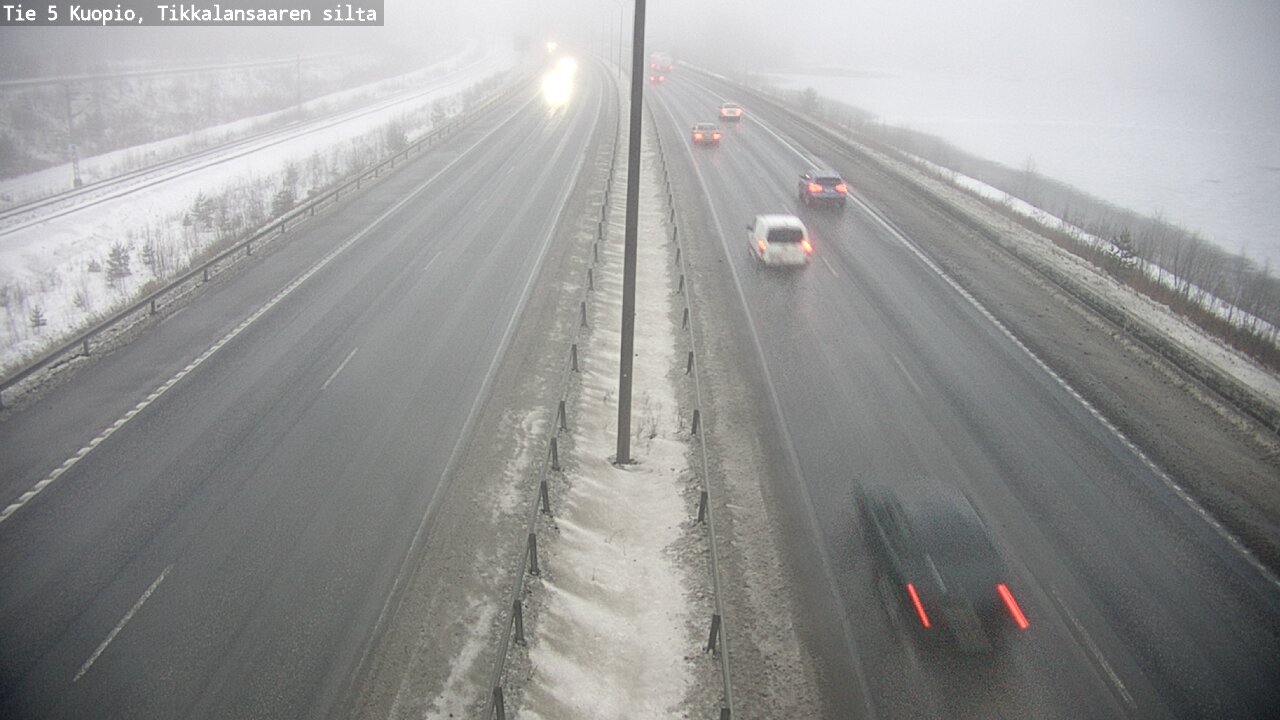 Weather Camera Image Road 5 Kuopio, Tikkalansaari, Kuopio, Pohjois-Savo