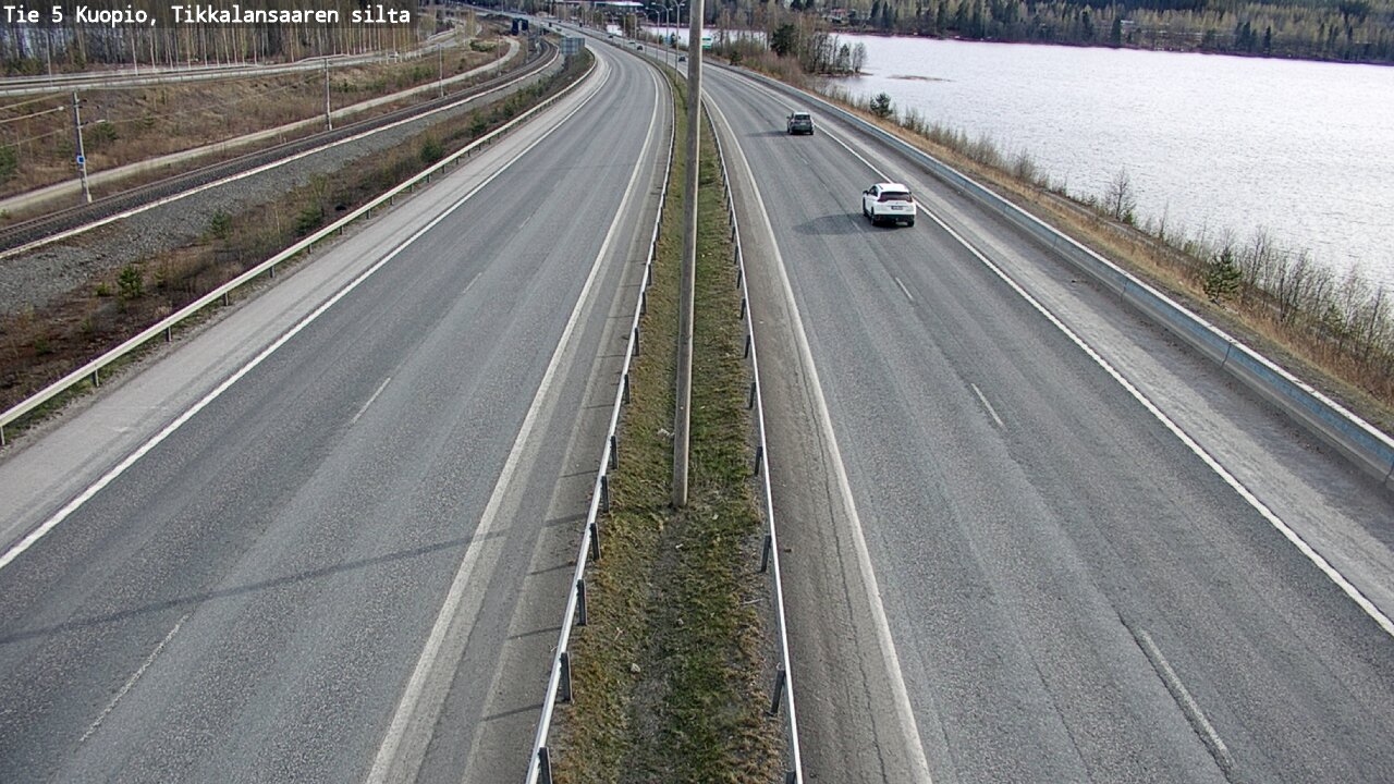 Weather Camera Image Road 5 Kuopio, Tikkalansaari, Kuopio, Pohjois-Savo