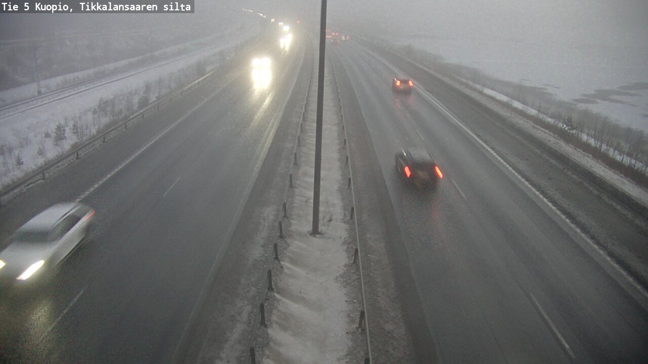 Weather Camera Image Road 5 Kuopio, Tikkalansaari, Kuopio, Pohjois-Savo