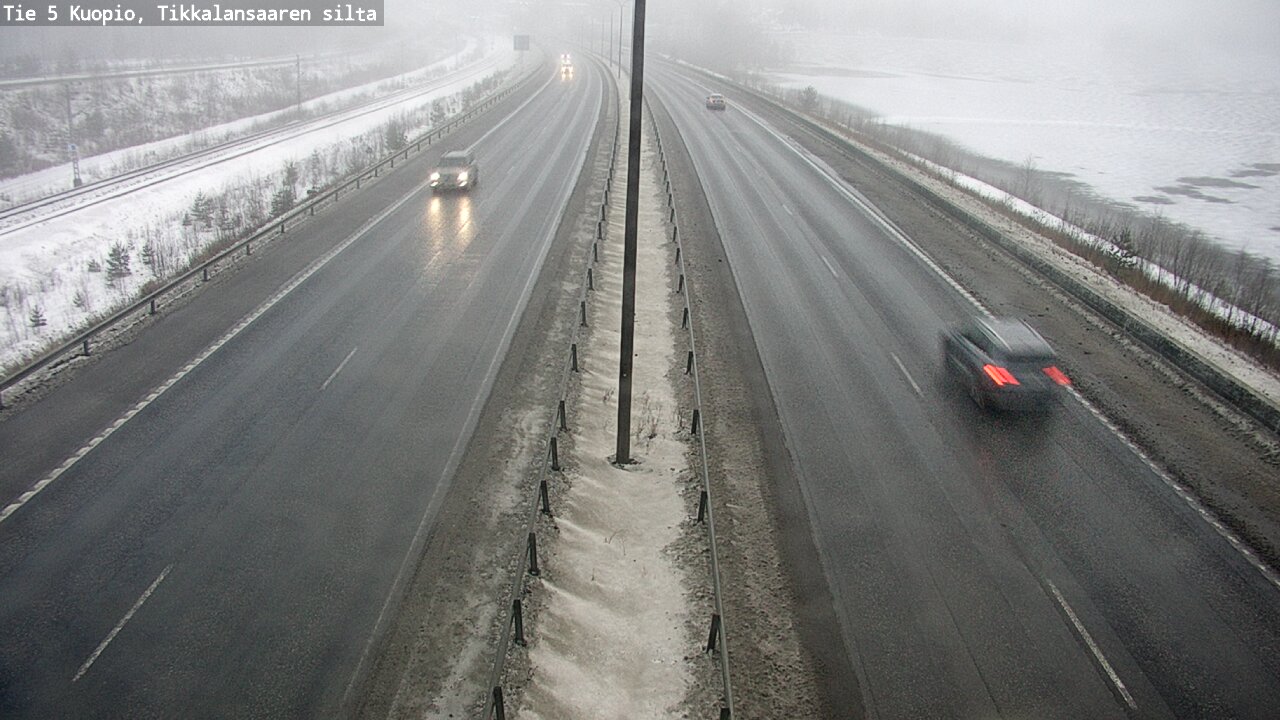 Weather Camera Image Road 5 Kuopio, Tikkalansaari, Kuopio, Pohjois-Savo
