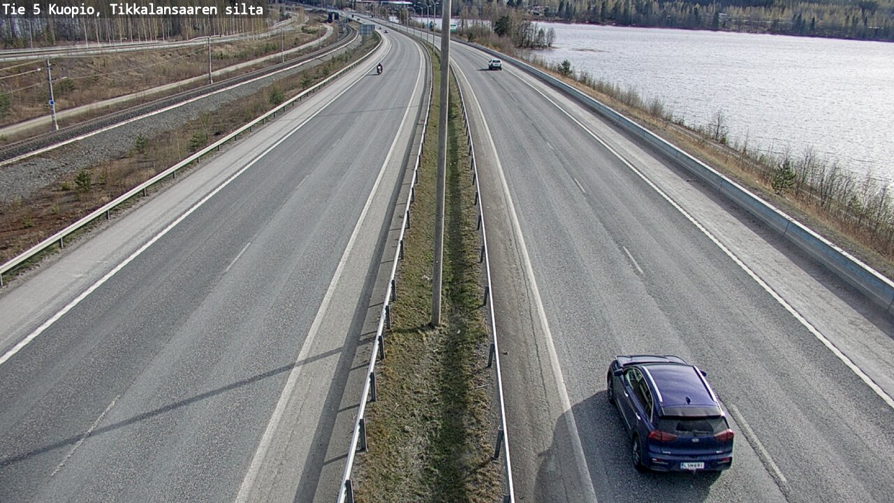 Weather Camera Image Road 5 Kuopio, Tikkalansaari, Kuopio, Pohjois-Savo