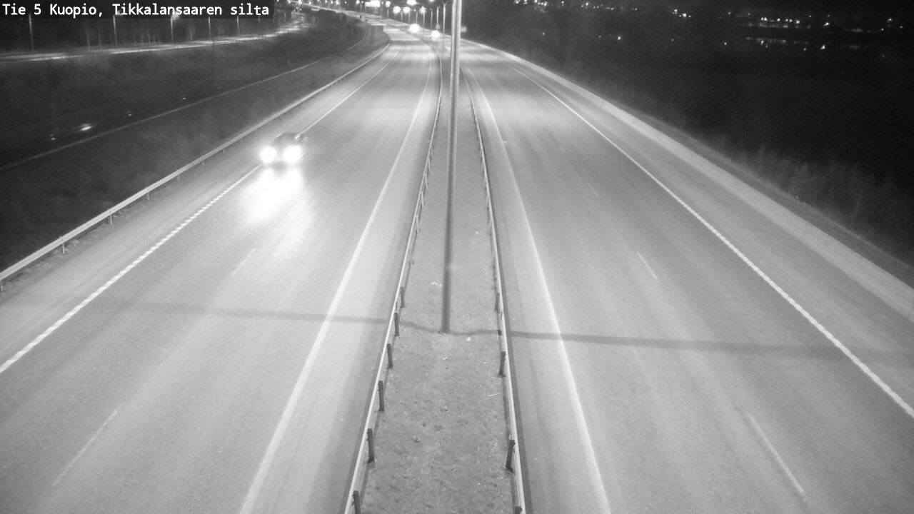 Weather Camera Image Road 5 Kuopio, Tikkalansaari, Kuopio, Pohjois-Savo