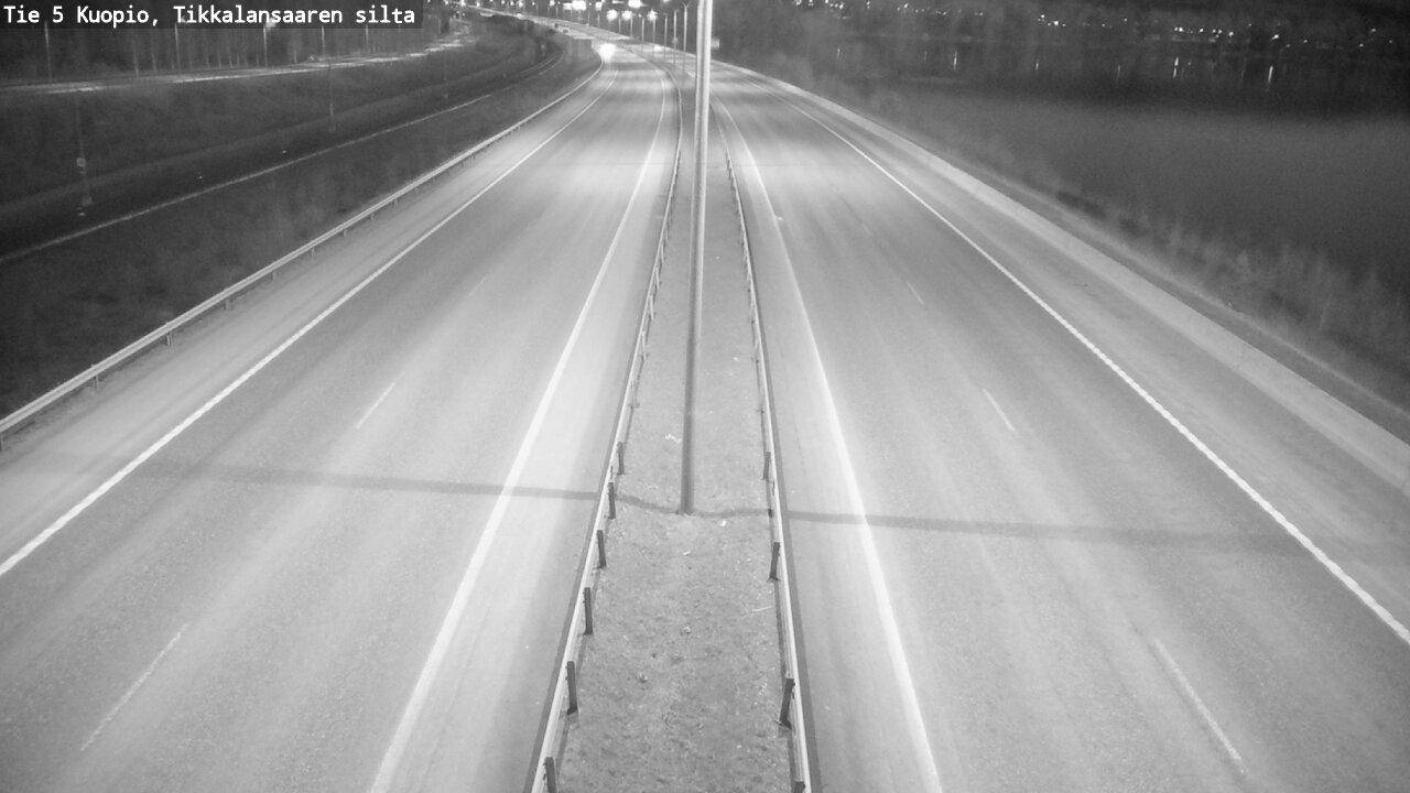 Weather Camera Image Road 5 Kuopio, Tikkalansaari, Kuopio, Pohjois-Savo