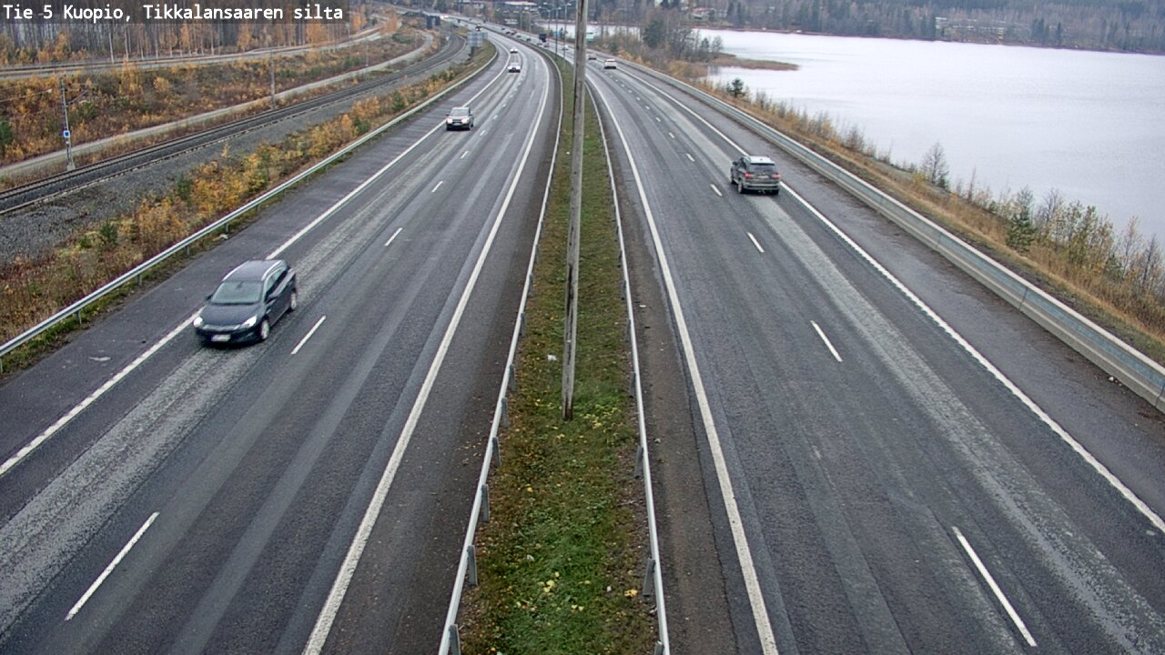 Weather Camera Image Väg 5 Kuopio, Tikkalansaari, Kuopio, Pohjois-Savo
