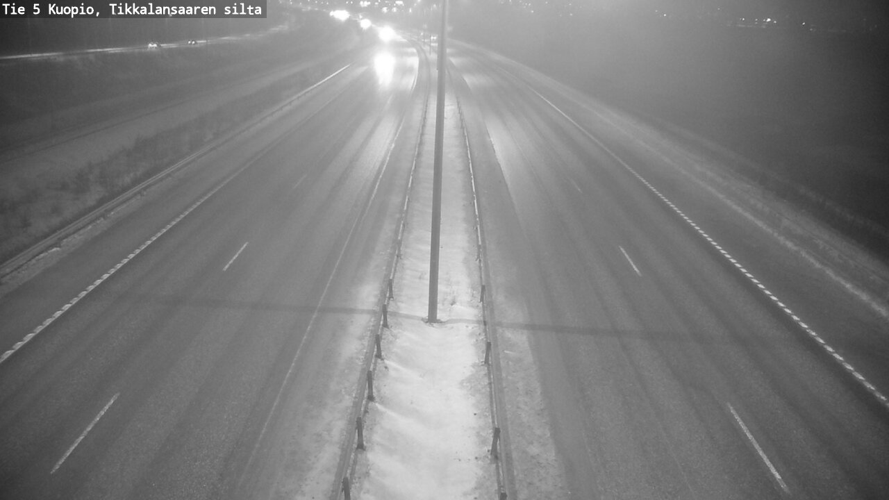 Weather Camera Image Road 5 Kuopio, Tikkalansaari, Kuopio, Pohjois-Savo