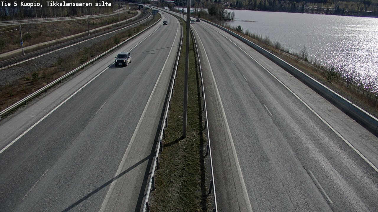 Weather Camera Image Road 5 Kuopio, Tikkalansaari, Kuopio, Pohjois-Savo