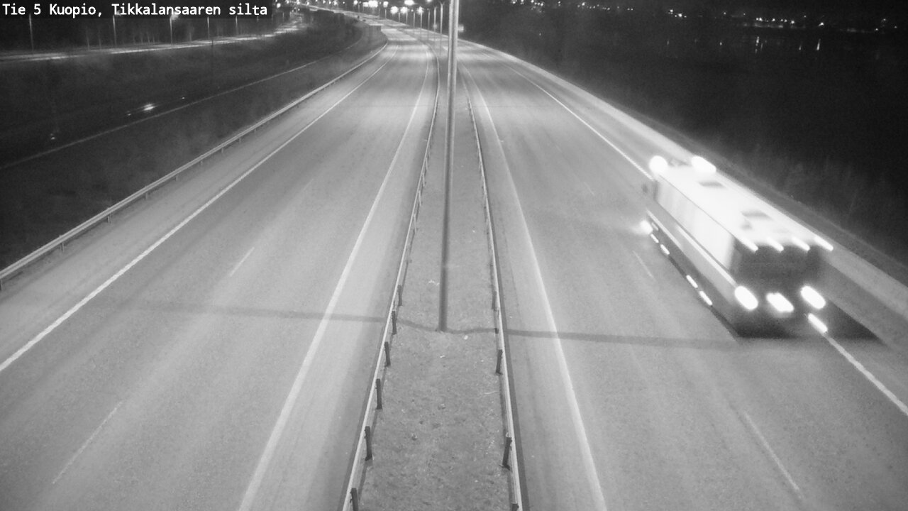 Weather Camera Image Road 5 Kuopio, Tikkalansaari, Kuopio, Pohjois-Savo
