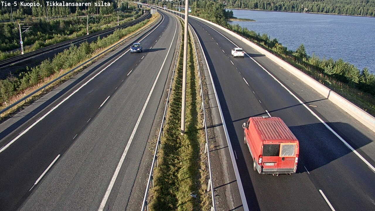 Weather Camera Image Väg 5 Kuopio, Tikkalansaari, Kuopio, Pohjois-Savo