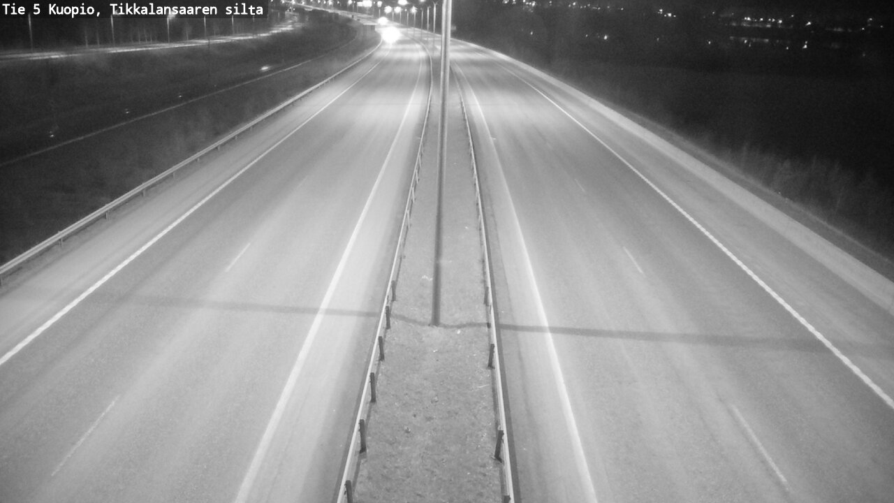 Weather Camera Image Road 5 Kuopio, Tikkalansaari, Kuopio, Pohjois-Savo