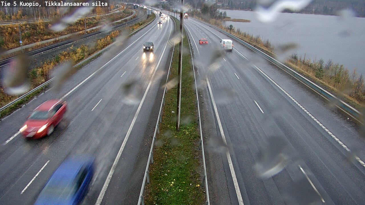 Weather Camera Image Väg 5 Kuopio, Tikkalansaari, Kuopio, Pohjois-Savo