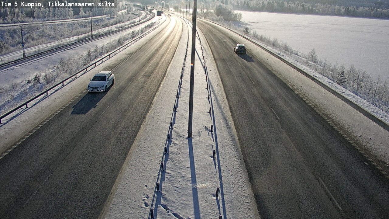 Weather Camera Image Väg 5 Kuopio, Tikkalansaari, Kuopio, Pohjois-Savo