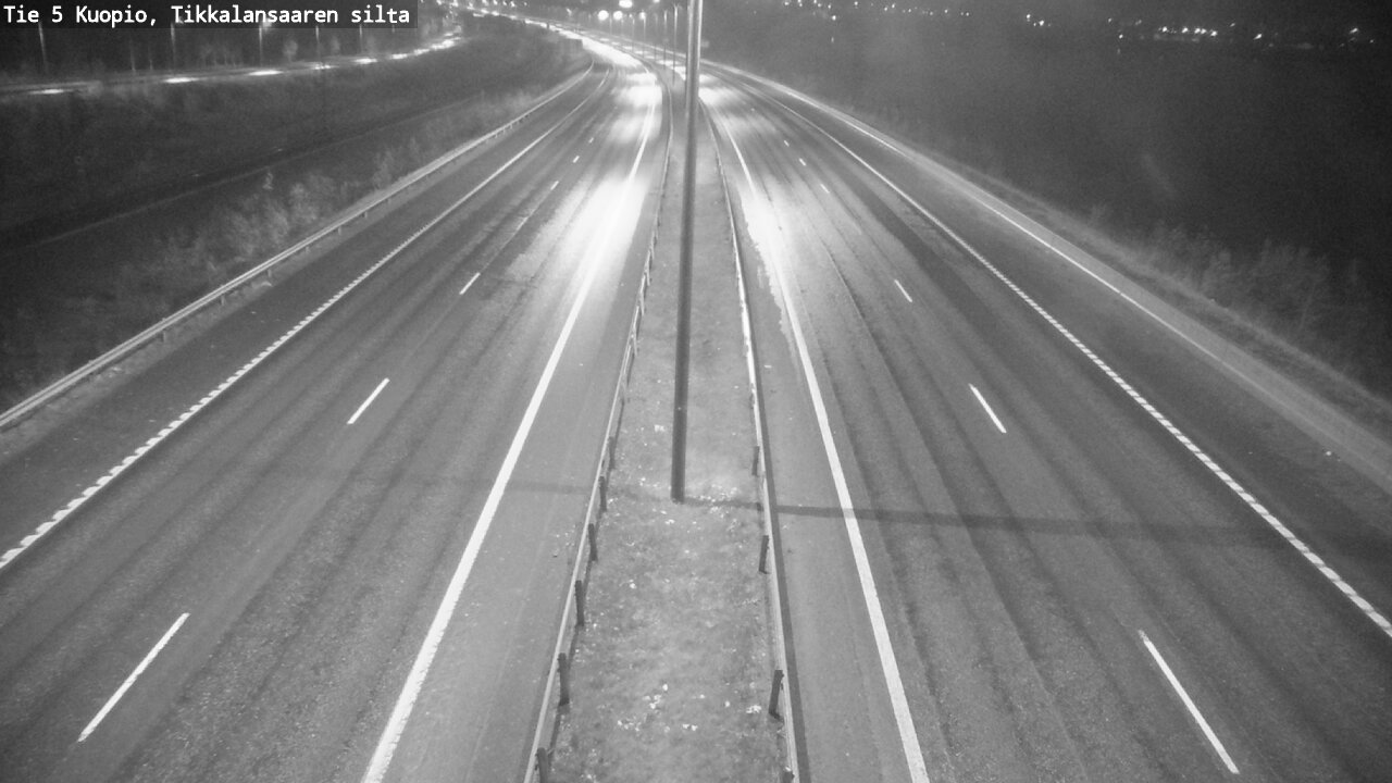 Weather Camera Image Road 5 Kuopio, Tikkalansaari, Kuopio, Pohjois-Savo