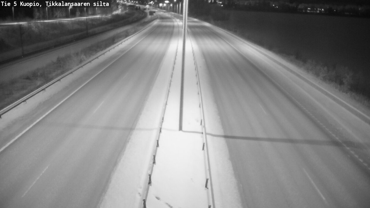 Weather Camera Image Road 5 Kuopio, Tikkalansaari, Kuopio, Pohjois-Savo