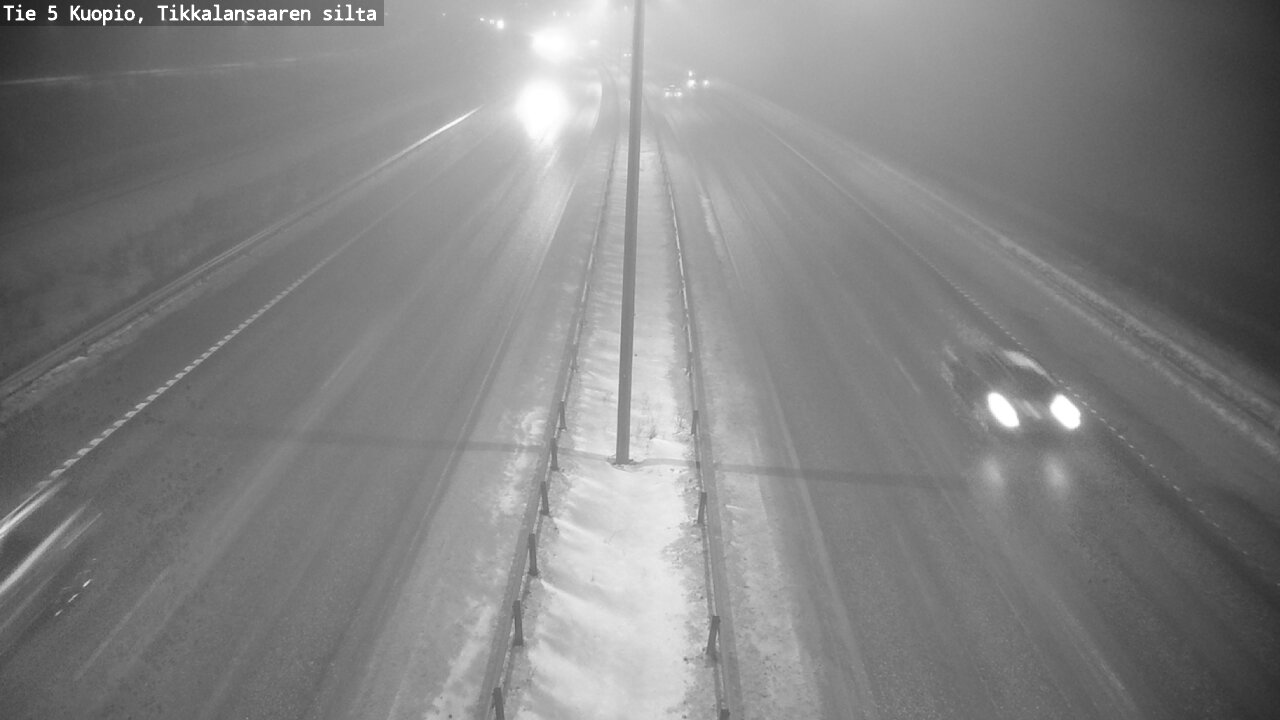 Weather Camera Image Road 5 Kuopio, Tikkalansaari, Kuopio, Pohjois-Savo