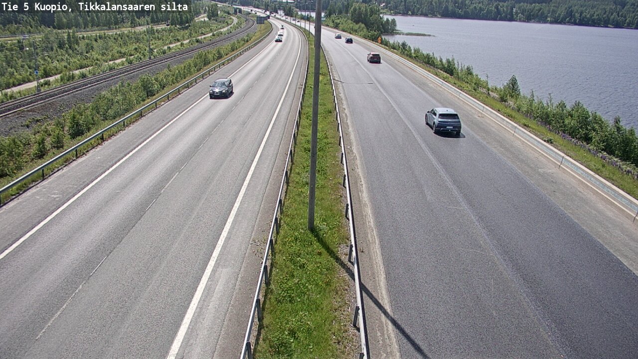 Kelikamerat Kuva Tie 5 Kuopio, Tikkalansaari, Kuopio, Pohjois-Savo