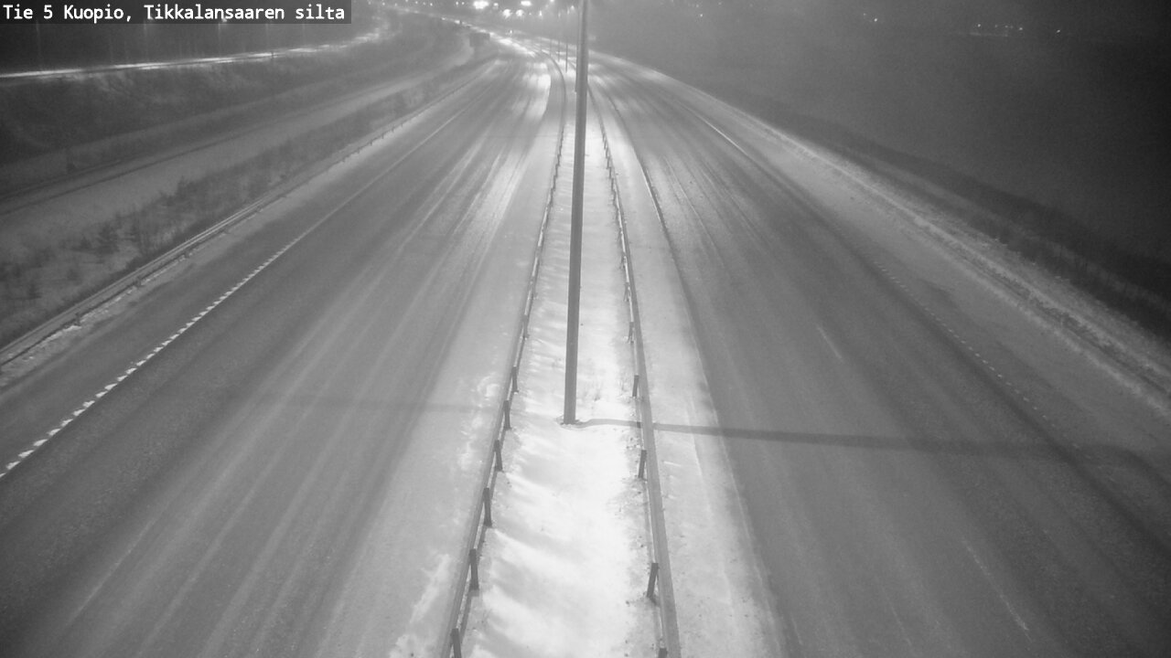 Weather Camera Image Road 5 Kuopio, Tikkalansaari, Kuopio, Pohjois-Savo