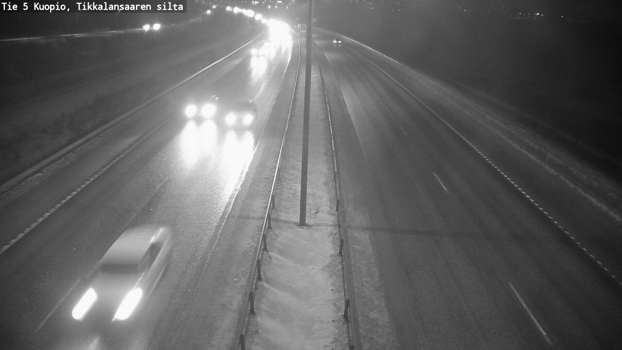 Weather Camera Image Road 5 Kuopio, Tikkalansaari, Kuopio, Pohjois-Savo