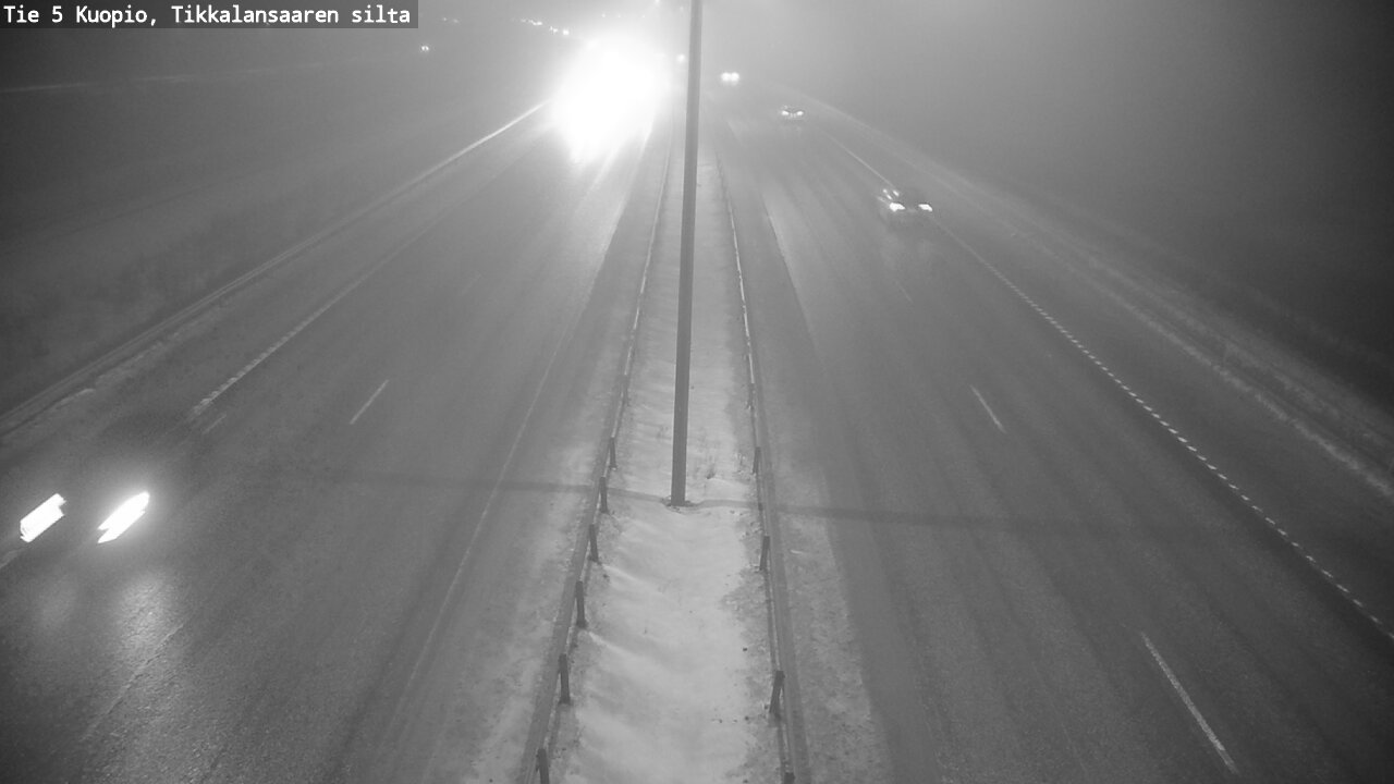 Weather Camera Image Road 5 Kuopio, Tikkalansaari, Kuopio, Pohjois-Savo