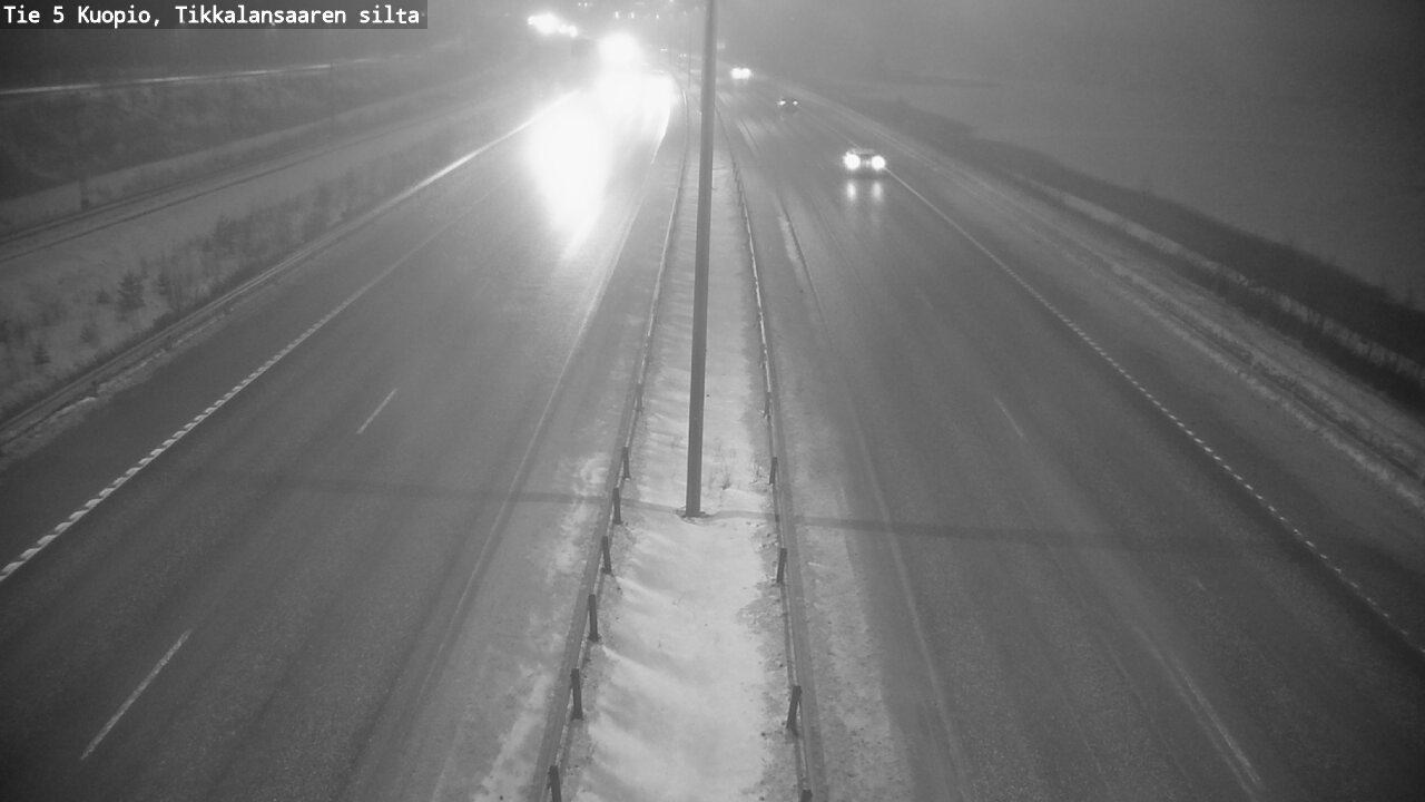 Weather Camera Image Road 5 Kuopio, Tikkalansaari, Kuopio, Pohjois-Savo